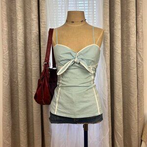 Gap Women's Blue and White Vest